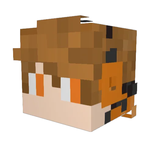 denyx_f16 Minecraft avatar head, 3D render