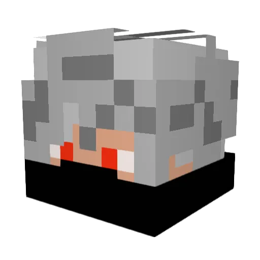 denzel0617 Minecraft avatar head, 3D render