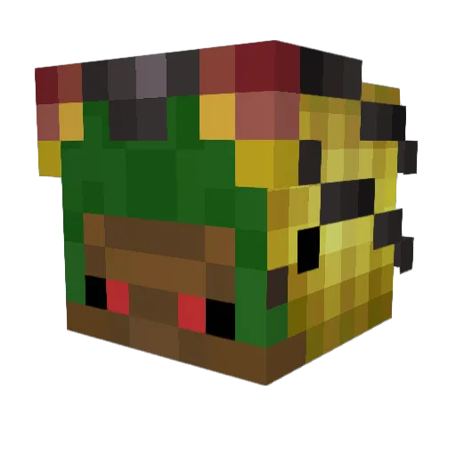 denzesLS0 Minecraft avatar head, 3D render