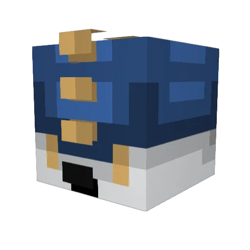 deocraft95 Minecraft avatar head, 3D render