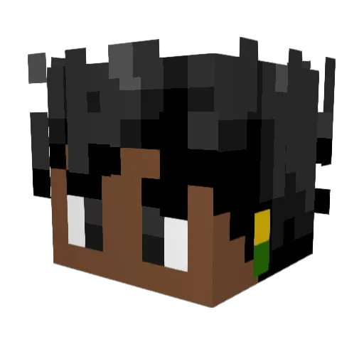 deosin Minecraft avatar head, 3D render