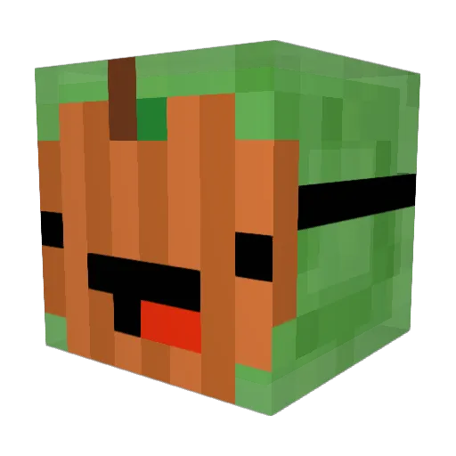 dep9 Minecraft avatar head, 3D render