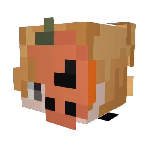 depastet1 Minecraft avatar head, 3D render
