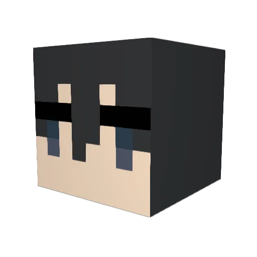 depocon Minecraft avatar head, 3D render