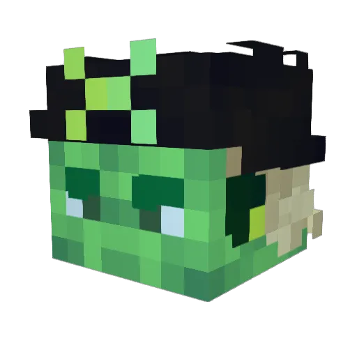 deport36 Minecraft avatar head, 3D render
