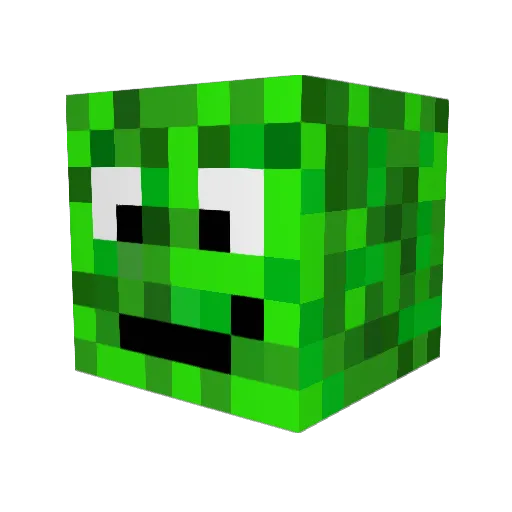 deppnpack Minecraft avatar head, 3D render