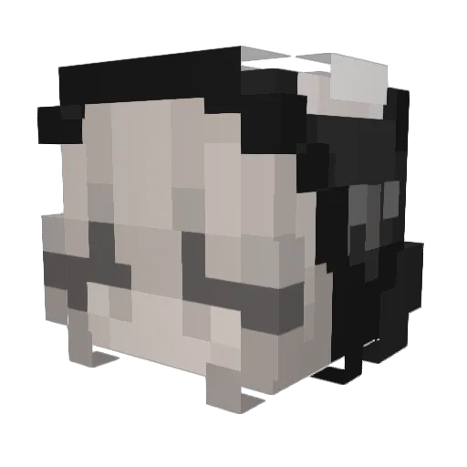 deppressoracc0on Minecraft avatar head, 3D render