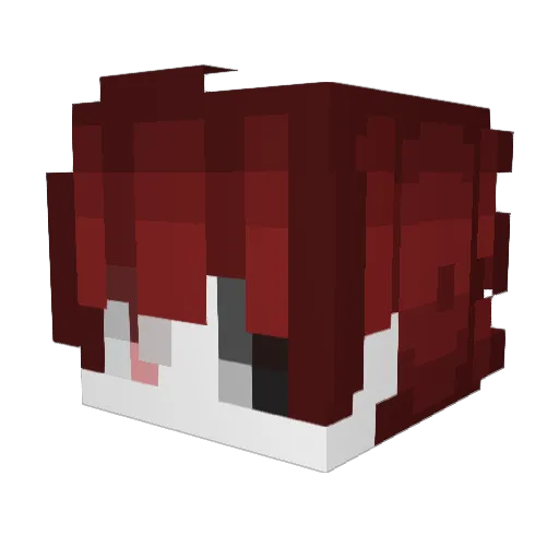 depraven Minecraft avatar head, 3D render