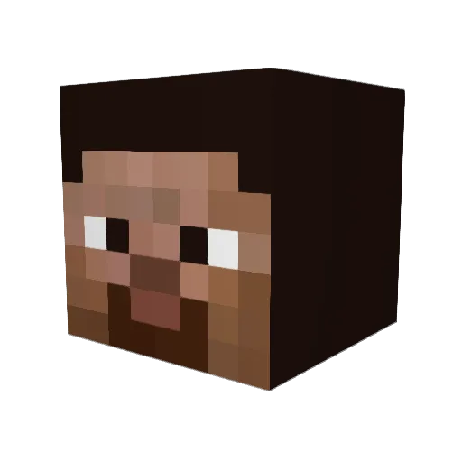 deprecor Minecraft avatar head, 3D render