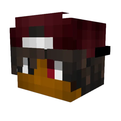 depreshn Minecraft avatar head, 3D render