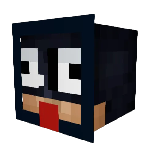depressedpizzaa Minecraft avatar head, 3D render