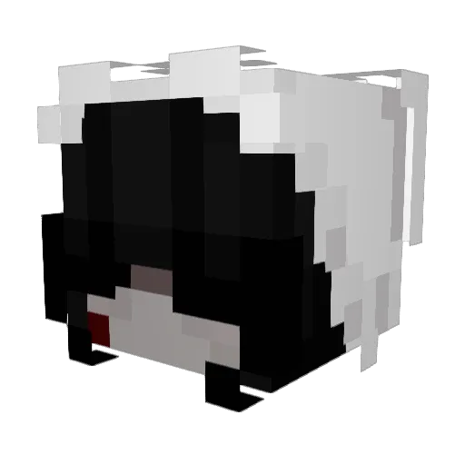 depriv3d Minecraft avatar head, 3D render