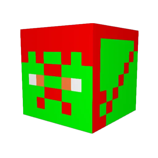 depts2416 Minecraft avatar head, 3D render