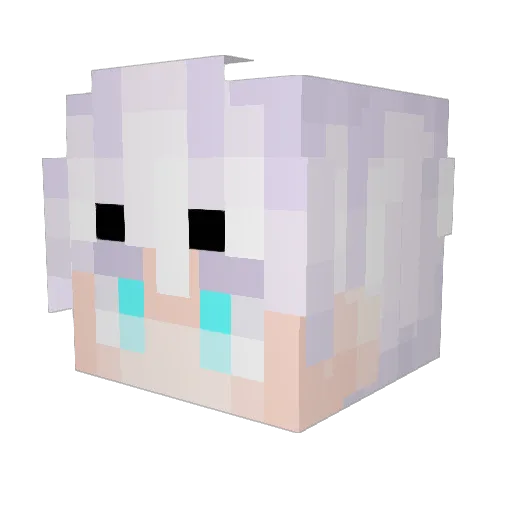 deqloy Minecraft avatar head, 3D render
