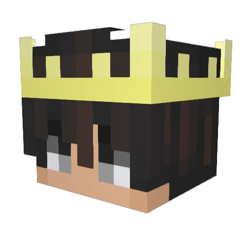 der2show Minecraft avatar head, 3D render