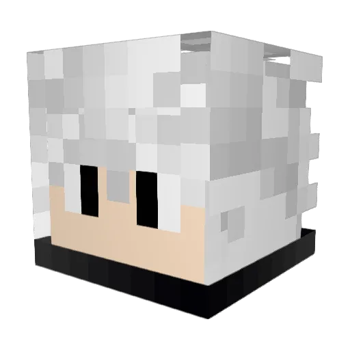 der43 Minecraft avatar head, 3D render