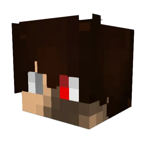 derAlex_777 Minecraft avatar head, 3D render