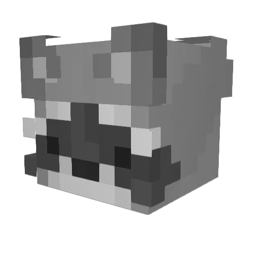 derBatur Minecraft avatar head, 3D render