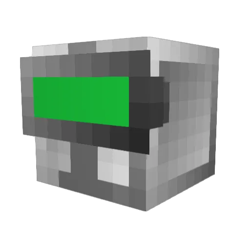 derDNN Minecraft avatar head, 3D render