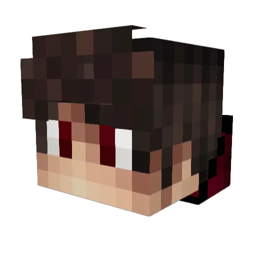 derDietsch Minecraft avatar head, 3D render