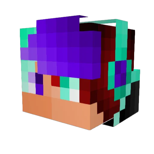 derGott42 Minecraft avatar head, 3D render