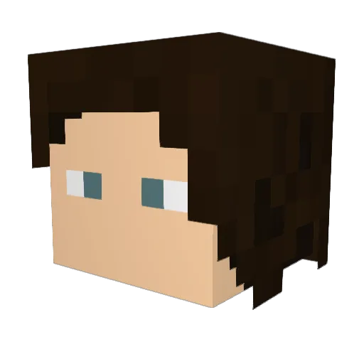 derJoschi_TV Minecraft avatar head, 3D render