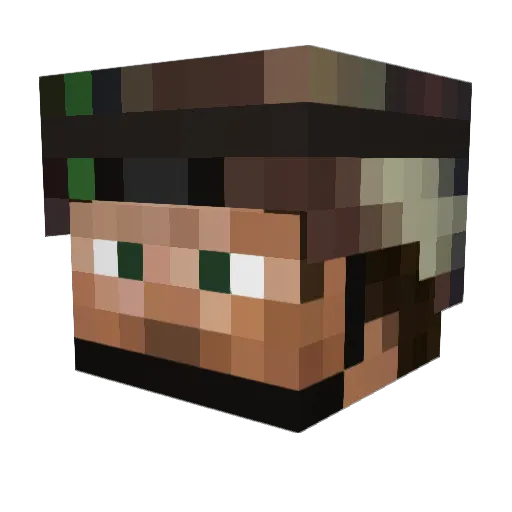 derMarcel Minecraft avatar head, 3D render
