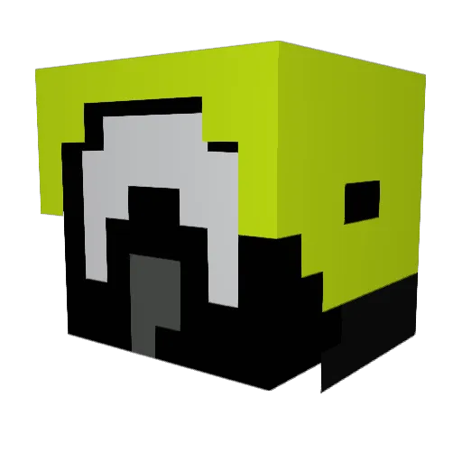 derVipstar Minecraft avatar head, 3D render