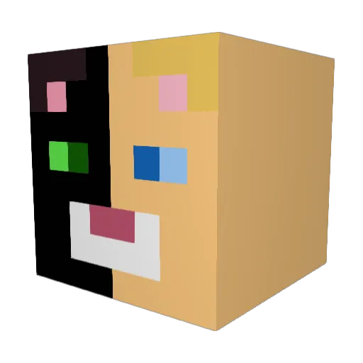 der_Aldi05 Minecraft avatar head, 3D render