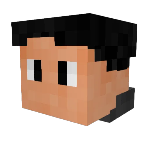 der_Jakob13 Minecraft avatar head, 3D render