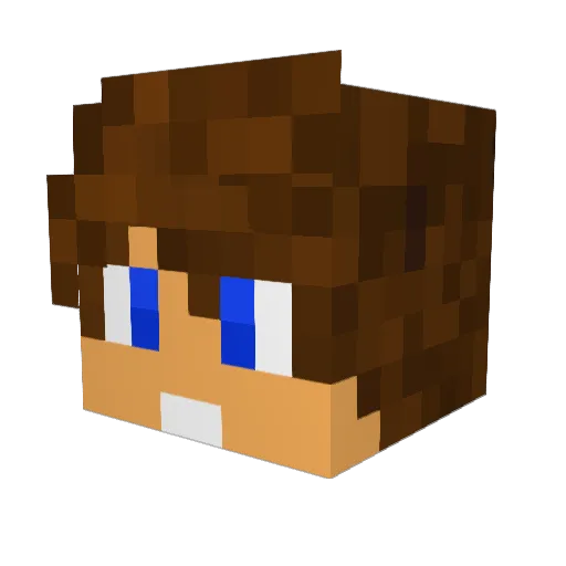 der__maxinator Minecraft avatar head, 3D render