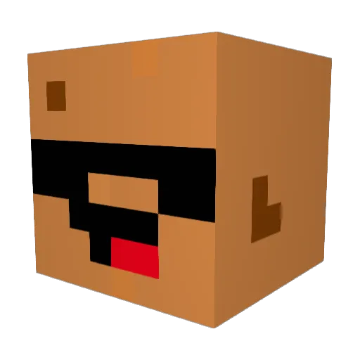 der_cooleKeks Minecraft avatar head, 3D render