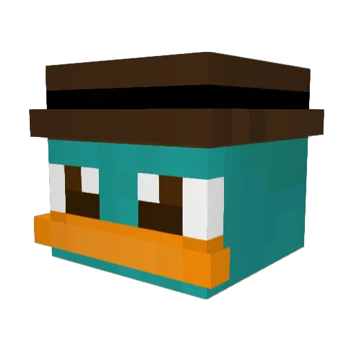 der_kimt_nerma Minecraft avatar head, 3D render