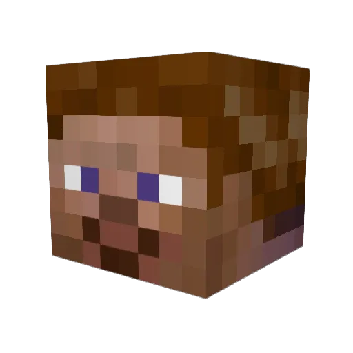 der_wurm1200 Minecraft avatar head, 3D render