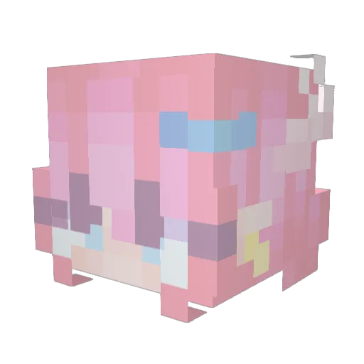 deralex_05 Minecraft avatar head, 3D render
