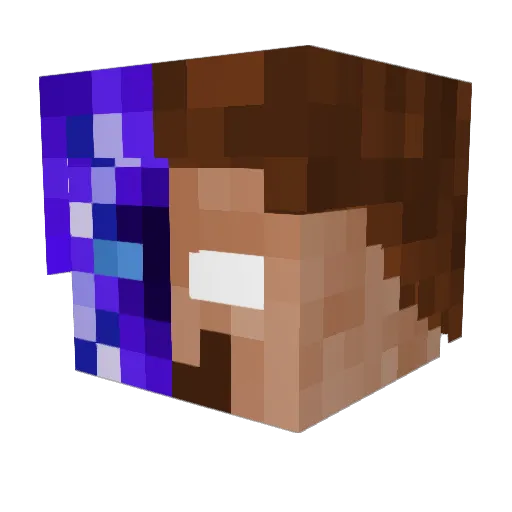 derbblzigeuner Minecraft avatar head, 3D render