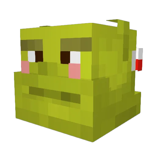 derbergalman Minecraft avatar head, 3D render