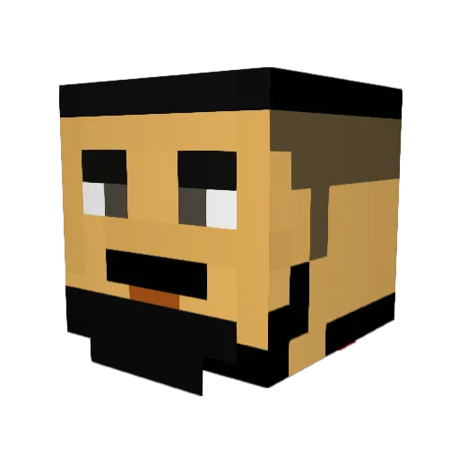 derclemens01 Minecraft avatar head, 3D render