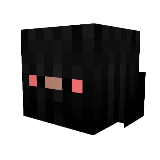dereccPJL Minecraft avatar head, 3D render