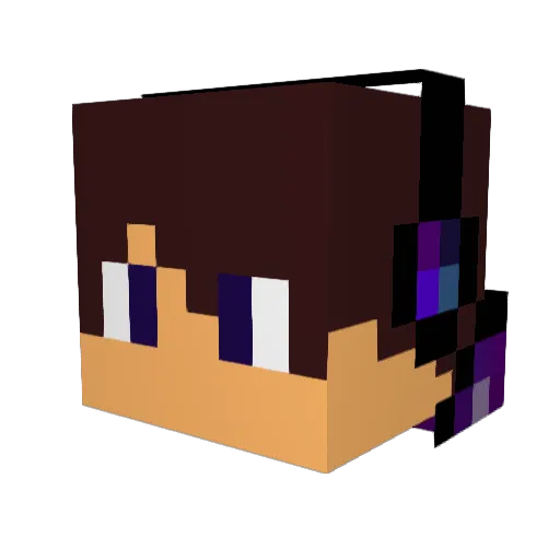 derekd1 Minecraft avatar head, 3D render
