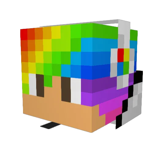 derelkington Minecraft avatar head, 3D render