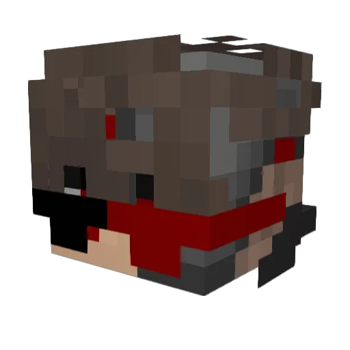 derembol Minecraft avatar head, 3D render
