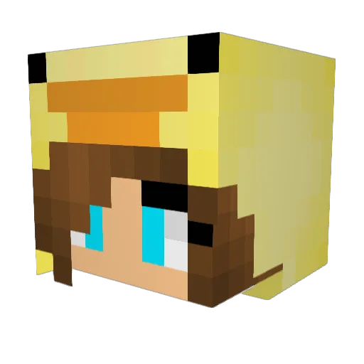 deren88 Minecraft avatar head, 3D render