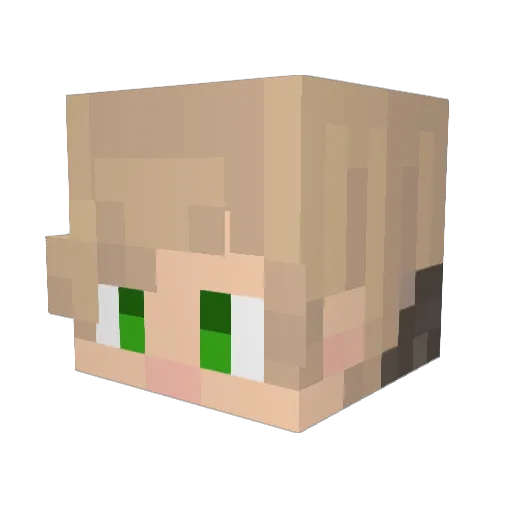derf187_hernadez Minecraft avatar head, 3D render