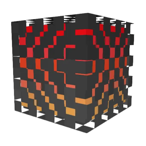 derfjerk Minecraft avatar head, 3D render