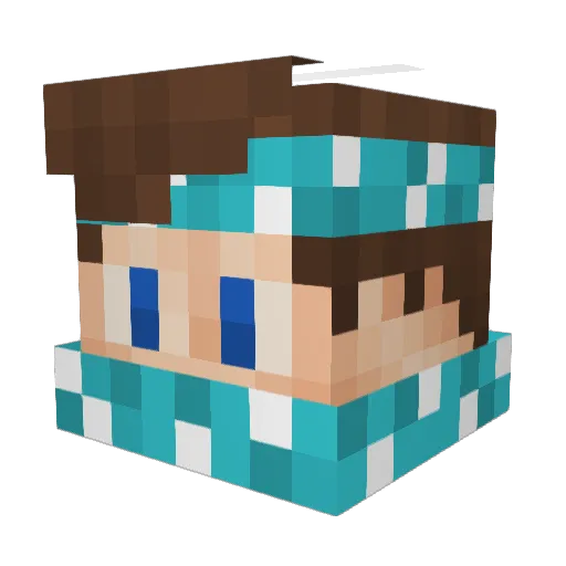 derfreaky34 Minecraft avatar head, 3D render