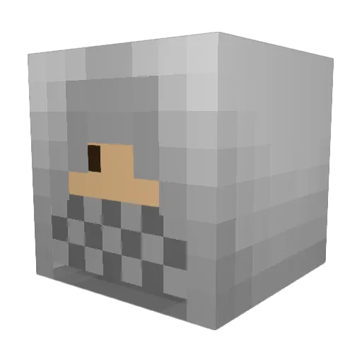 dergpunkt Minecraft avatar head, 3D render