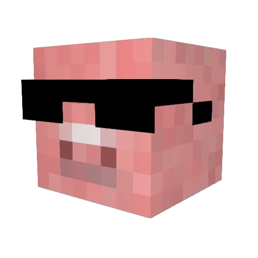 derickzim Minecraft avatar head, 3D render