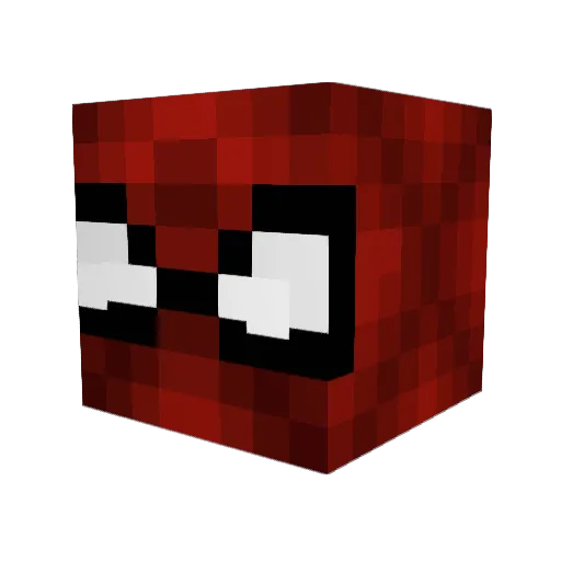 dericlambiris Minecraft avatar head, 3D render