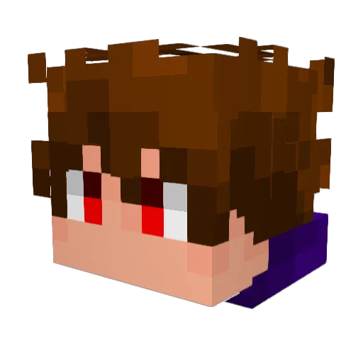 derissimo Minecraft avatar head, 3D render